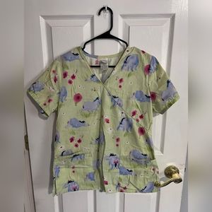 Disney V Neck Eeyore Scrub top